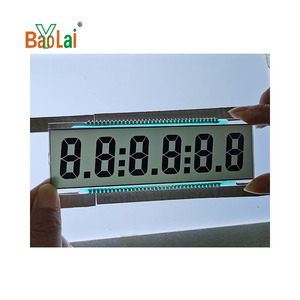 Hochwertiges kundenspezifisches 7-segment-<span class=keywords><strong>lcd</strong></span> mit FSTN-Charakter monochrome Anzeige für 6-Zahl 70-Stift-Kraftstoffspender-<span class=keywords><strong>Lcd</strong></span>-<span class=keywords><strong>Display</strong></span>