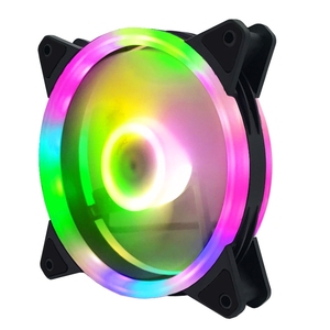 2024 Computadora CPU RGB Radiador luminoso 1 Ventilador Con Control Remoto Ventilador RGB