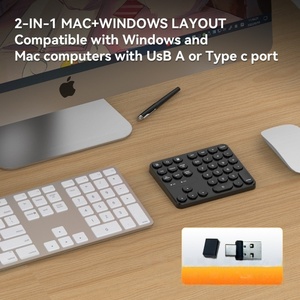 High - Quality Simple Compact 35 - Key Round - Keycap Wireless <strong>Numeric</strong> <strong>Keyboard</strong> One - Hand Portable and Convenient <strong>Keyboard</strong> - Product Image 4