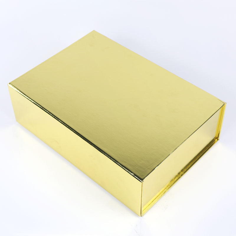 Foldable Box (Gold) Ribbon Greeting Card Raffia