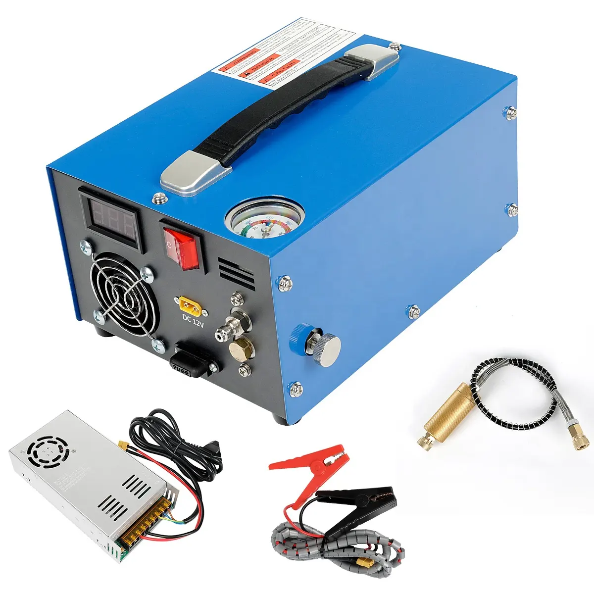 Pompa PCP 220V pcp 12V Set pressione spegnimento automatico 4500psi compressore d'aria PCP 350W 300 bar 30mpa