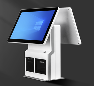 Оптовая продажа, система Pos с двумя экранами, Wins11 производитель, настольный сенсорный экран, все в одном, платежный терминал Pos с принтером - Product Image 4