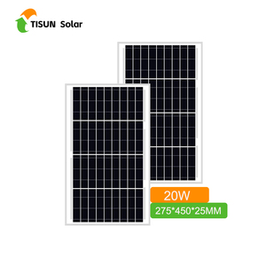 蒂森OEM热卖最受欢迎的210米分体式电池低功耗20w 2400 Pa风负载5400 Pa雪负载蒂森便携式20w太阳能电池板