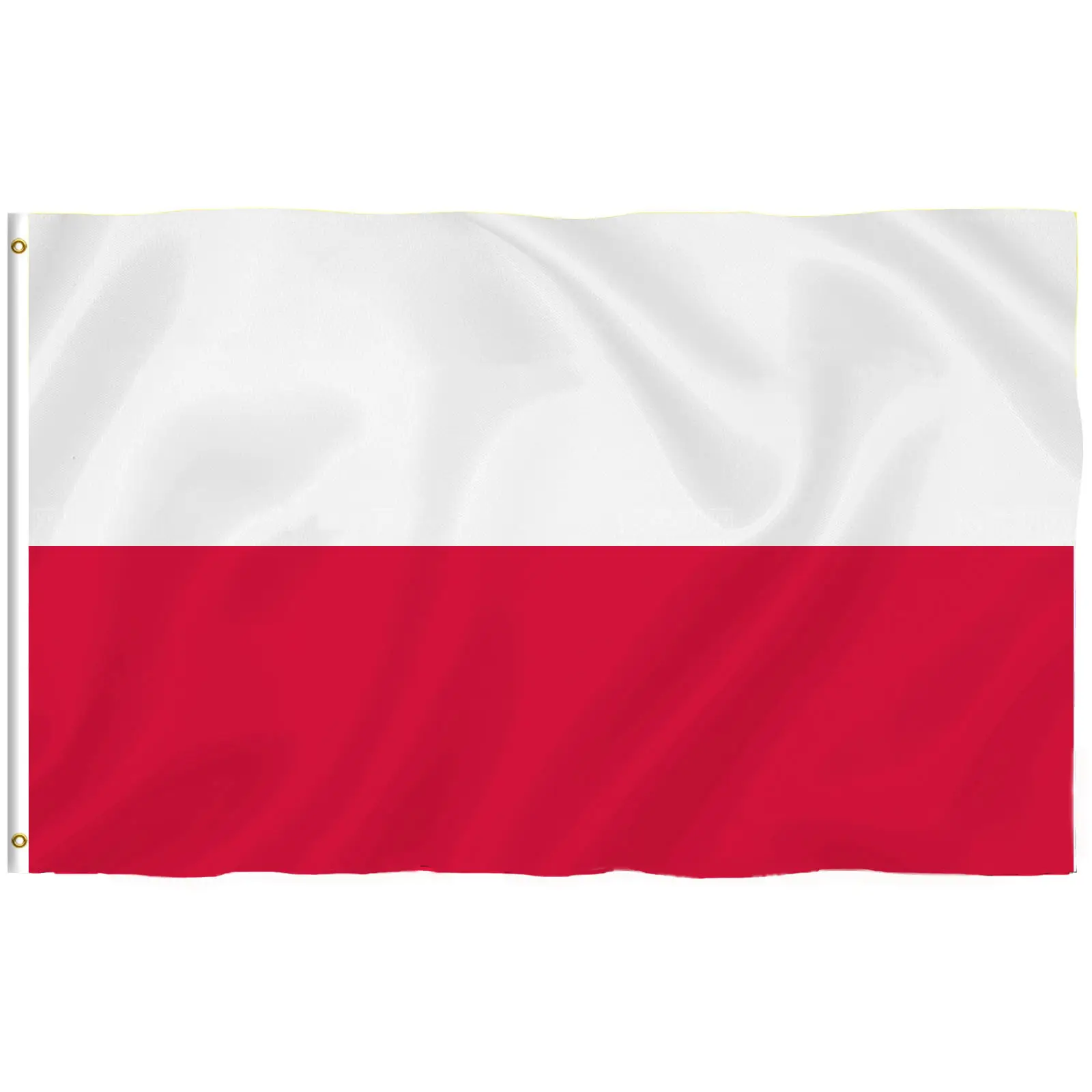 Fabbricazione all'ingrosso nuovo stile bandiera della polonia 3 x5ft bandiere bandiera tutti i paesi