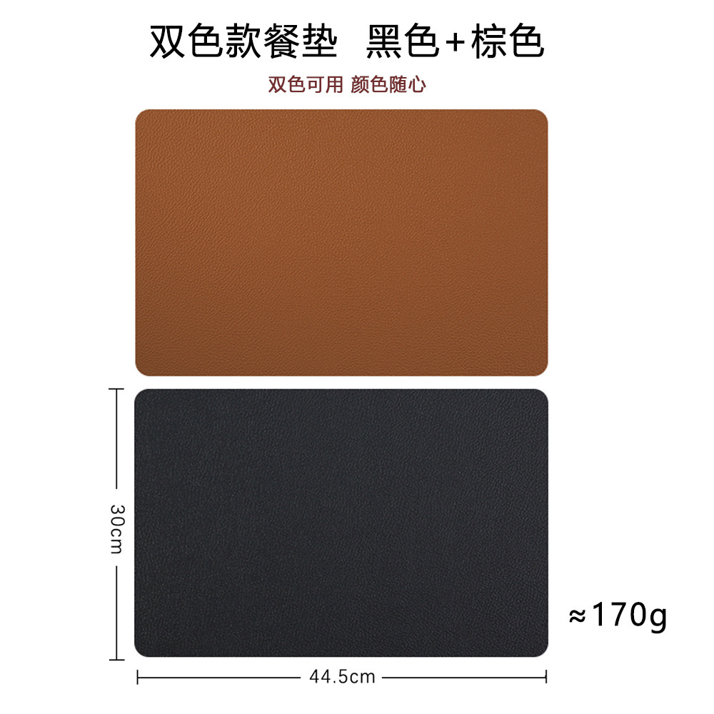 Sets de table noirs et marron