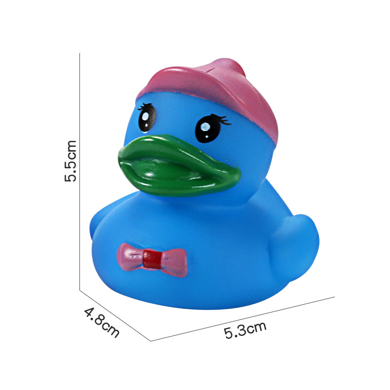 Sombrero de copa pato azul