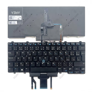 Nuevo teclado de ordenador portátil Original checo CZ CS con diseño de ratón retroiluminado para teclado DELL Latitude E5450 E5470 E7450 E7470 0V36YD - Product Image 1