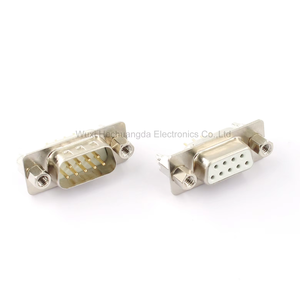 DP9 DP15 DP25 DP37公/母印刷电路板连接器D-Sub DB9 DB15 DB25 DB37 9/15/25/37销插入板类型，带固定螺钉