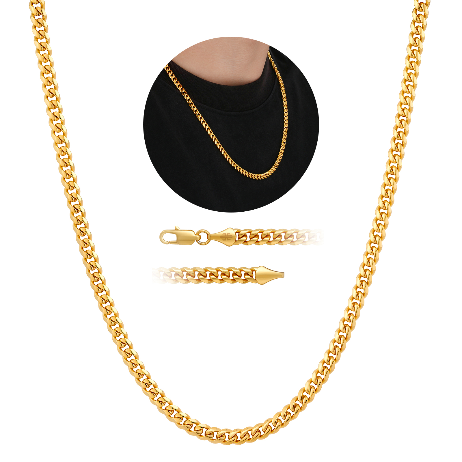 Plaqué Or 24K 5MM