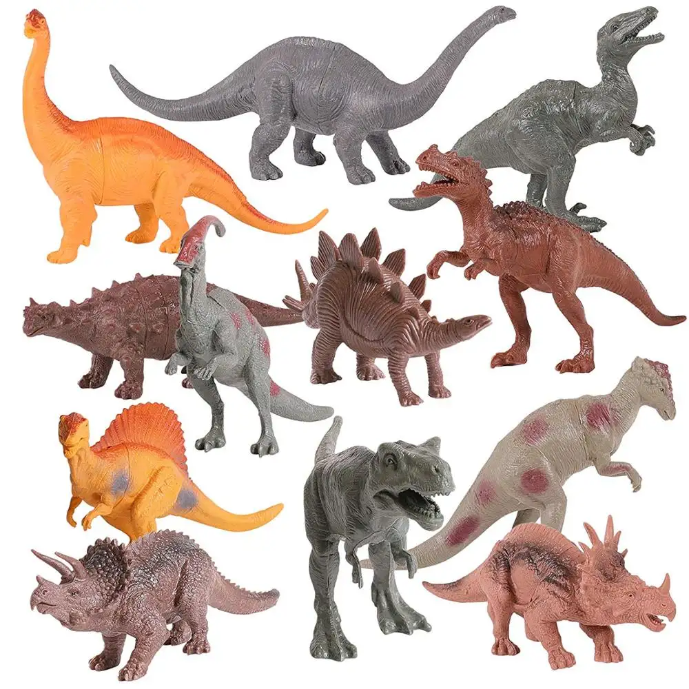 Figurines de dinosaures en plastique, collection de personnages réalistes, pièces, 6 pouces