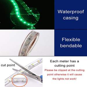 AC 220V 5050 SMD <span class=keywords><strong>LED</strong></span> Strip Tuya WiFi APP Control flessibile <span class=keywords><strong>RGB</strong></span> Tiras <span class=keywords><strong>LED</strong></span> cambia colore IP65 impermeabile per Sauna - Product Image 4