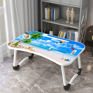 New Blue Foldable <strong>Table</strong> with Card Slot Customize with Handle for Dormitory Bed Desk - Product Image 1