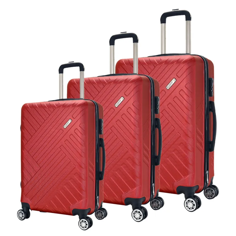 Customize Travel Trolley Case Luggage Sets Bag ABS Hard Shell Lightweight Suitcase
