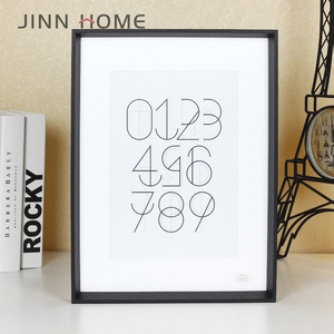 2020 Simple Black Wall Wood Photo <strong>Frame</strong> 4x6 with Mat 5x7 6x8 8x10 11x14 <strong>Frame</strong> Hanging Hardware Included - Product Image 5