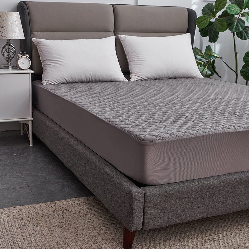Grey Pongee Quilted