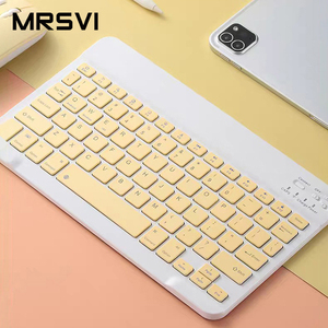 Ratón y teclado portátil para oficina, miniteclado inalámbrico con dientes azules, recargable - Product Image 5