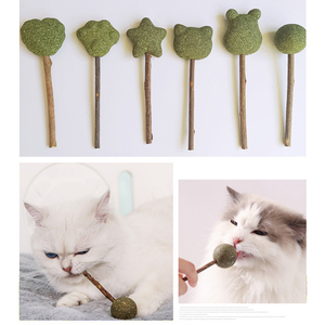 Etiqueta privada 6 en 1 Cat Chew Toy Catnip Lollipop Ball 100% Natural Matatabi Silvervine Catnip para gatos - Product Image 5