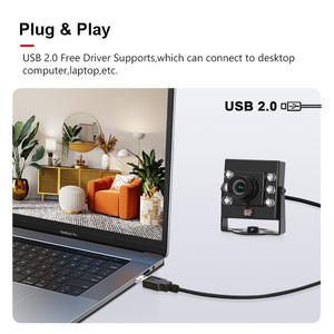3206ミニUSB HDカメラスターライトナイトビジョン付き1080P IMX291 IR940 H.264 UVC 2.9mm 100度歪みのないCMOSセンサー - Product Image 5
