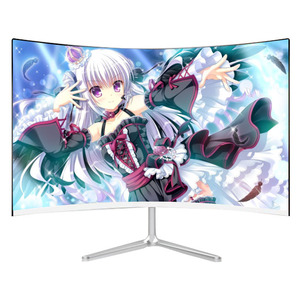 Monitor de ordenador con pantalla curva de 24 pulgadas, pantalla LED FHD 23,8 P de 1080 pulgadas, monitor curvo para juegos con audio DP HDMIed tipo C - Product Image 1