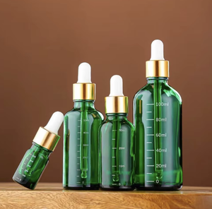 Venta al por mayor de Lujo 5ml-100mL Frasco cuentagotas de vidrio cosmético vacío para aceites esenciales de suero Características Línea de medición para el cuidado de la piel - Product Image 4
