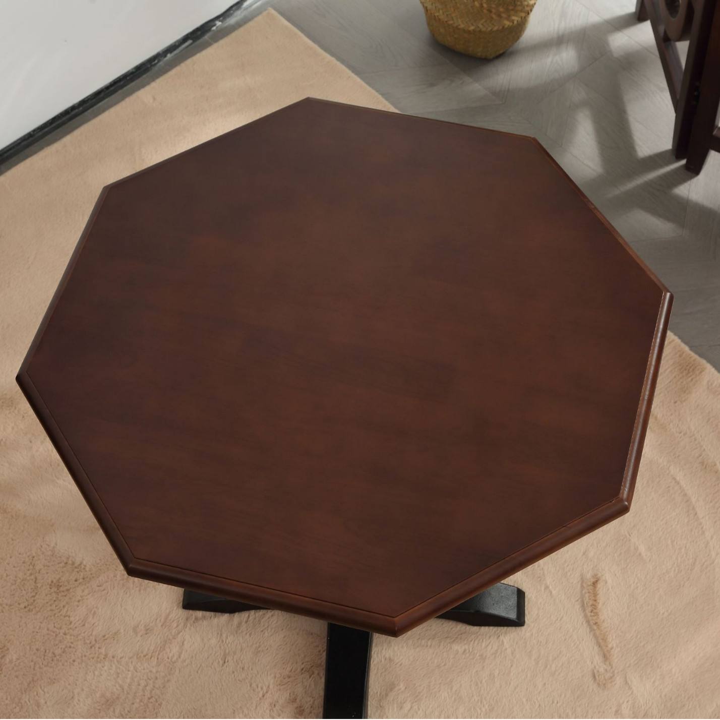 Table d'appoint huit faces 80 cm - pieds de table non inclus.