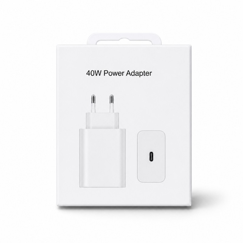 Cargador blanco de 40W