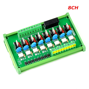 Optoacoplador de 4-24 canales, chip aislado IO, placa amplificadora PLC de CA, salida AC220V, señal de entrada 24VDC