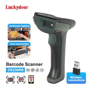 Luckydoor DS230RB无线蓝牙2D条形码扫描仪a 4尺寸USB接口，带可拆卸电池，供超市使用 - Product Image 2