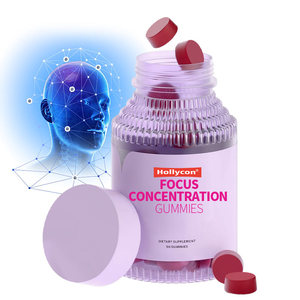 OEM Custom Label Immun funktionen Ergänzung Brain Booster Gummies Fokus Konzentration Memory Gummies - Product Image 1