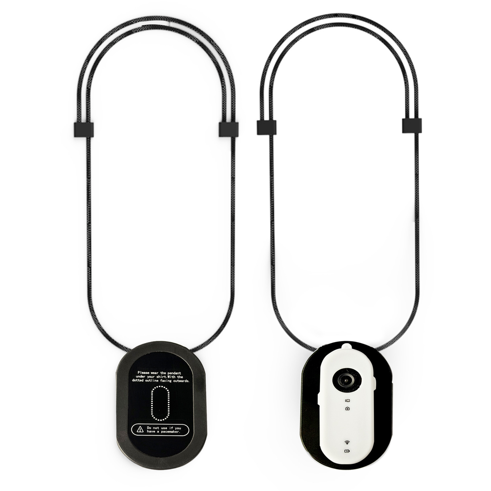 Black magnetic lanyard-without camera