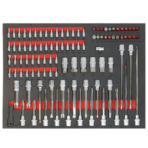 กล่องเครื่องมือ Diy 7ลิ้นชัก,พร้อมชุดเครื่องมือช่างสำหรับโรงรถกล่องรถเข็นตู้เก็บของ - Product Image 3