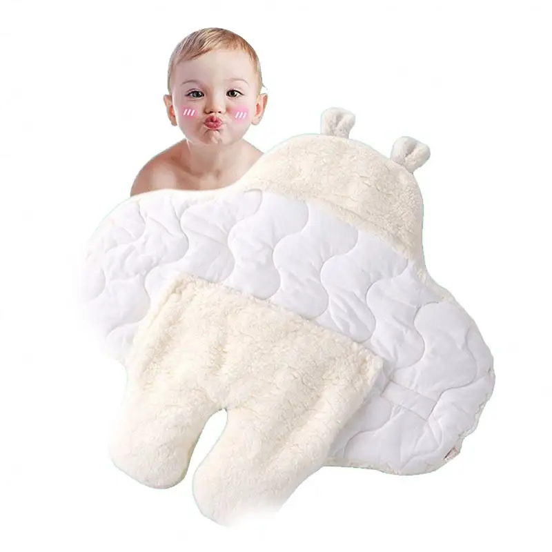 Товары для матери и ребенка, для новорожденных, кашемировый Пеленальный спальный мешок из ягненка на осень и зиму, утолщенный детский спальный мешок