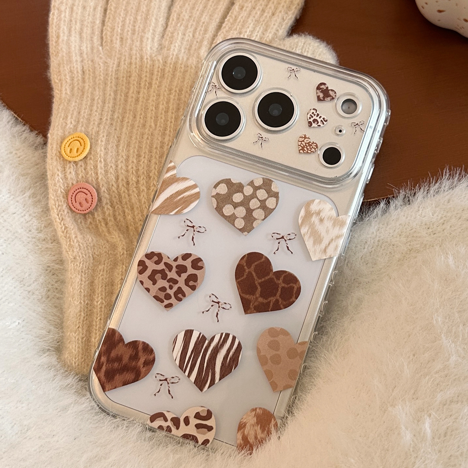 Transparent Loving Brown Rice Leopard