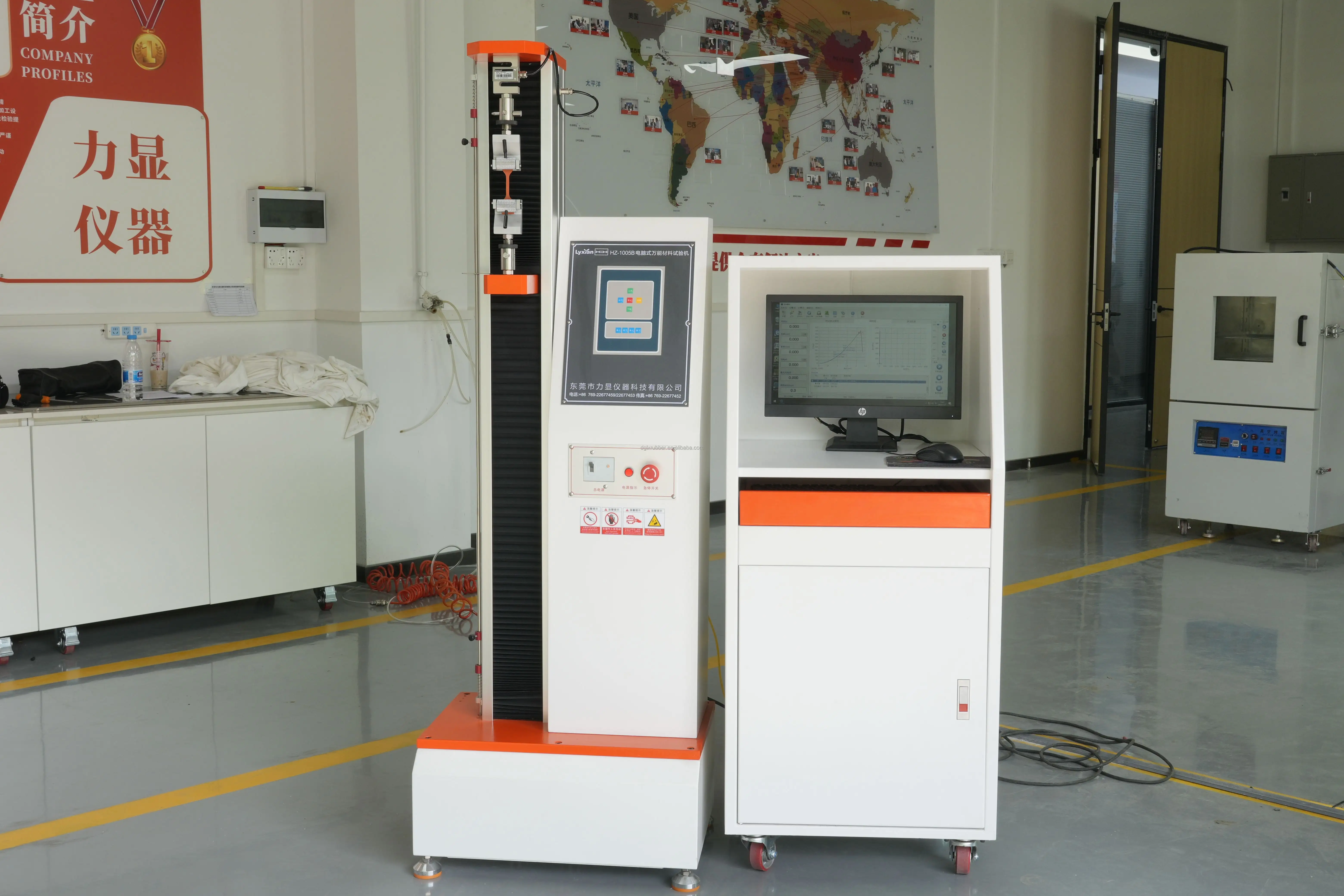 Rubber compression testing machine Electronic rubber universal material tensile testing machine