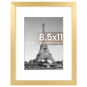 高端矩形木质8x12橡木框架天然木质相框 - Product Image 2