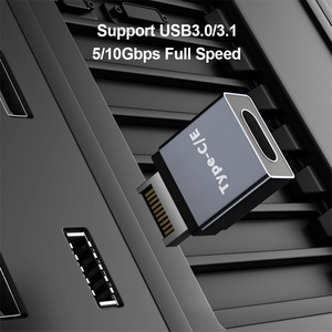 Conector de Panel frontal USB 3,1 tipo e a tipo c, adaptador de Cable macho hembra