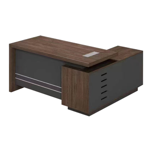 Escritorio de madera sólida minimalista para estudio, escritorio de lujo ligero con cajón de almacenamiento boss - Product Image 1
