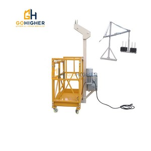 Balanço de chafaudagem de palco oscilante gondola, plataforma de alumínio certificada ce 5m 1000kg guindola elétrica fachada berços