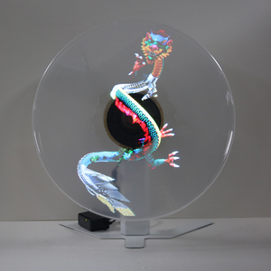 ホログラフィック43cmインタラクティブテーブルモデル3Dファン屋内広告小型LEDディスプレイ画面 - Product Image 3