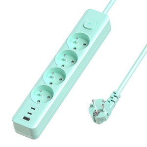 3 ACコンセント電気マルチマルチFRプラグ、1.4メートルケーブルタイプCUSB充電ポート - Product Image 6