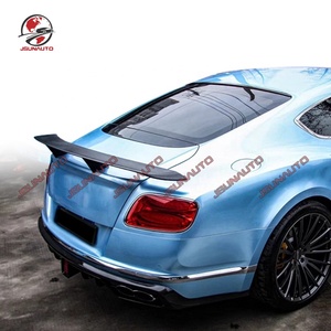 2012-2017用ベントレーGTスポイラー<span class=keywords><strong>M</strong></span>スタイルカーボンファイバーリアトランクウィングディフューザーフラップ用コンチネンタルGTCリアスポイラー用
