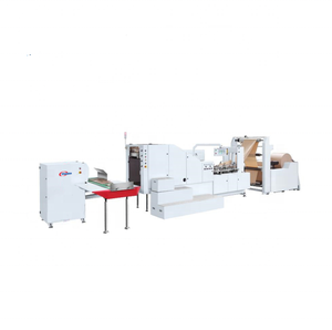 High Speed Fully Automatic Square Bottom Paper Bag Making <strong>Machine</strong> for Food Bag Without Handle - Product Image 1