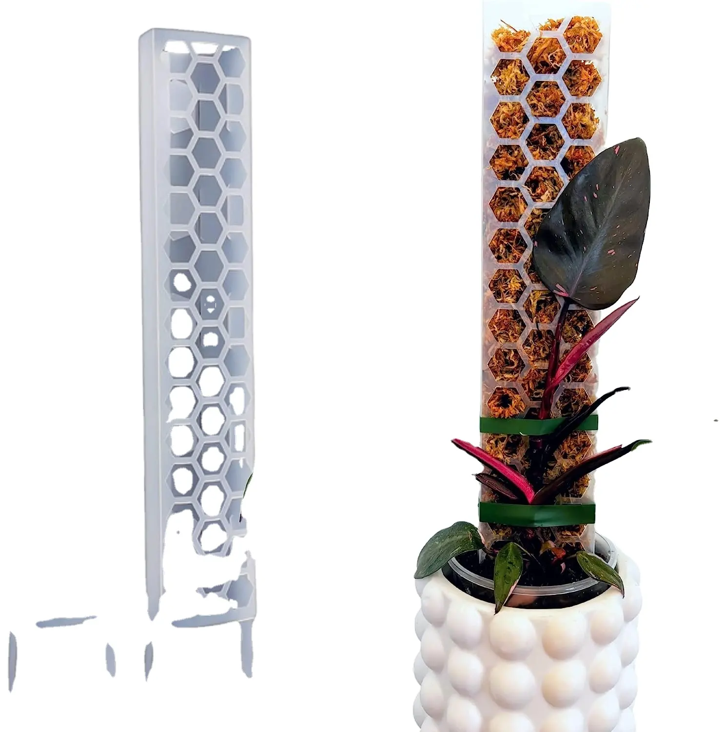 Monstera Kletterpflanzen Stütz Plastik-Moos-Stiel Gartenausstattung Indoor-Rack amerikanischer Stil mit Blume/Grünpflanze verwendet