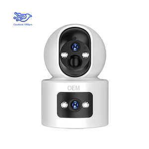 ICAM365 3MP Cámara IP de red inteligente Dual Gran angular Pan-Tilt CMOS Sensor Visión nocturna y Audio bidireccional Almacenamiento de tarjeta de memoria en la nube - Product Image 1