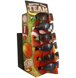 OEMカスタム目を引くサングラス段ボールカウンターディスプレイスタンドメガネ小売プロモーション紙卓上ディスプレイラック