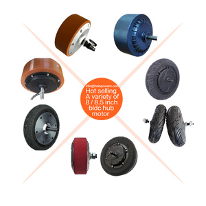 24v 36v 48v <strong>8</strong>&quot; /<strong>8</strong>.5&quot; /<strong>8</strong>.5 Inch Bldc Brushless Dc Hub Motor Wheel with <strong>Encoder</strong> for Electricbarrow Cart Trolley Wagon Servo Robot - Product Image 1
