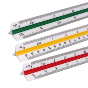 Foska yüksek kalite ABS malzeme renk kodlu mimarlar için mimari ölçekli üçgen cetvel öğrenciler Draftsman mühendisleri - Product Image 1