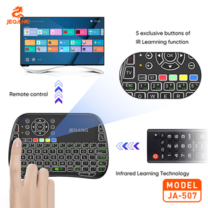 Jeqang-Mini teclado Android retroiluminado RGB, proyector de TV para el hogar, 2,4G BT, modo dual, resistente al agua, ABS - Product Image 5