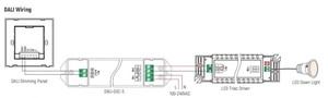 100-240VAC DALI al convertitore di segnale di fase di taglio si collega con driver dimmerabili PWM Triac per il controllo dell'illuminazione a LED - Product Image 5