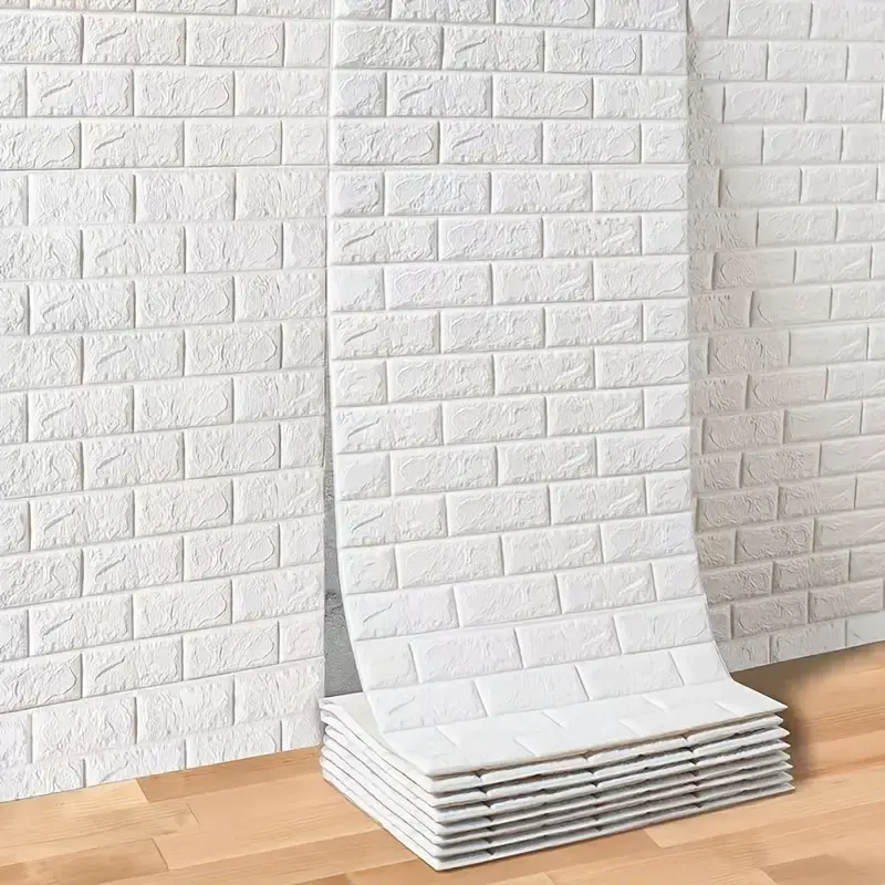 DIY3Dフォームブリックパターン壁紙3Dフォームスクエア防水ウォールステッカー